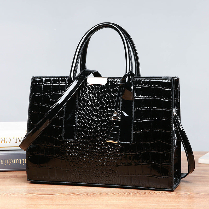 Women's Trendy Crocodile Pattern Portable Worldwide Women's Handbag