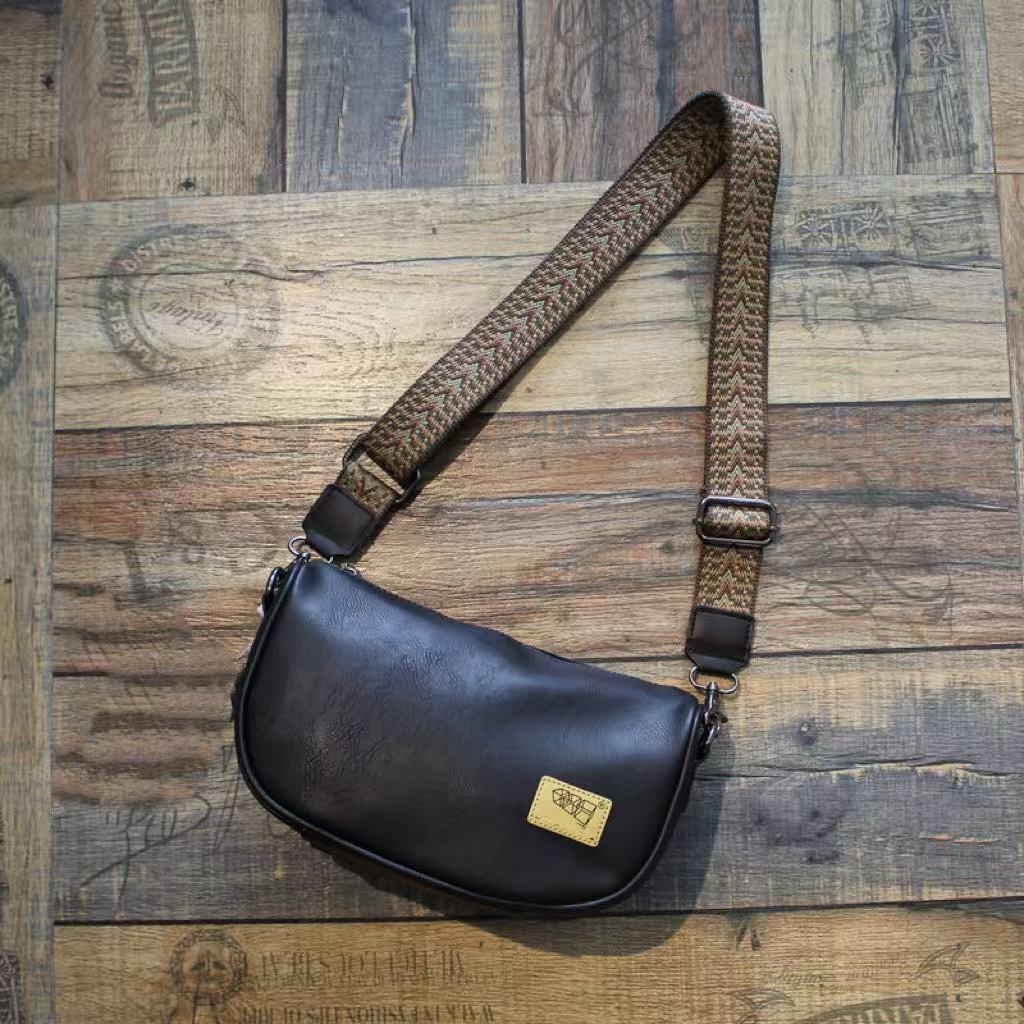 Men's Fashion Korean Style Retro Classic Leather Men's Messenger Bag