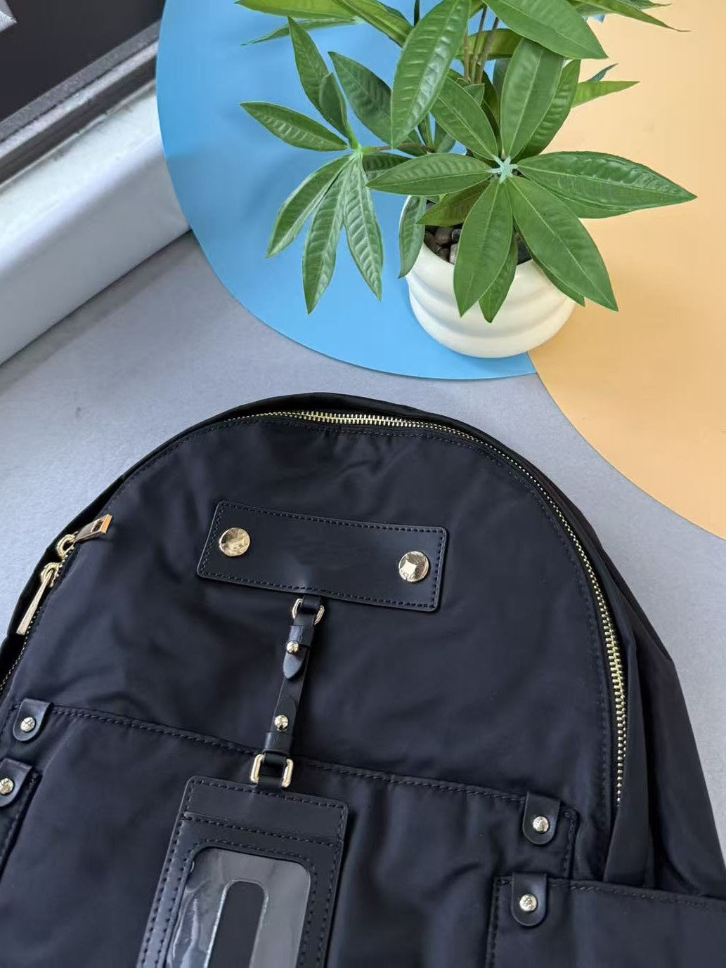 Women's & Men's Capacity Waterproof Commuter Nylon Cloth With Leather Backpacks