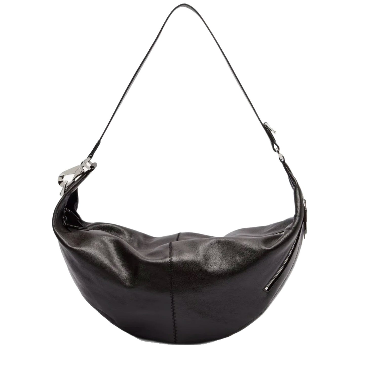 High Version Quiver Layer Cowhide Texture Dumpling Genuine Leather Underarm Bag