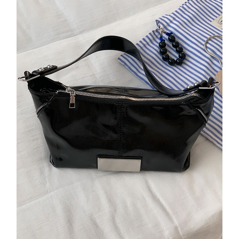 Women's Retro Red Fashion Commuter Versatile Large Underarm Bag