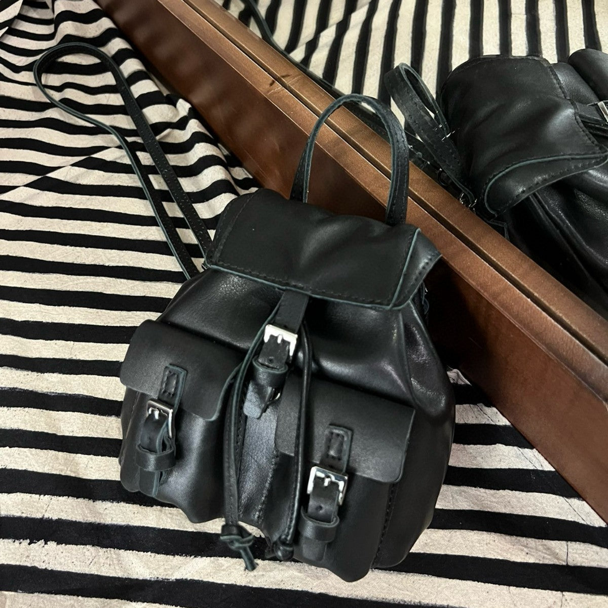 Layer Cowhide Design Fashion Commuter Mini Women's Backpack