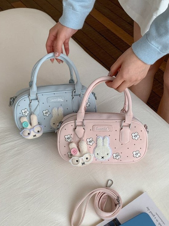 Women's Cartoon Mickey Rabbit Cute Polka Dot Flower Bags