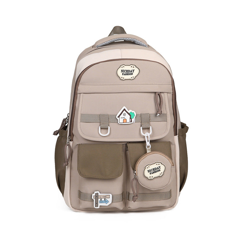 Spring Cute Korean College Female Good-looking Wide Women's Backpack