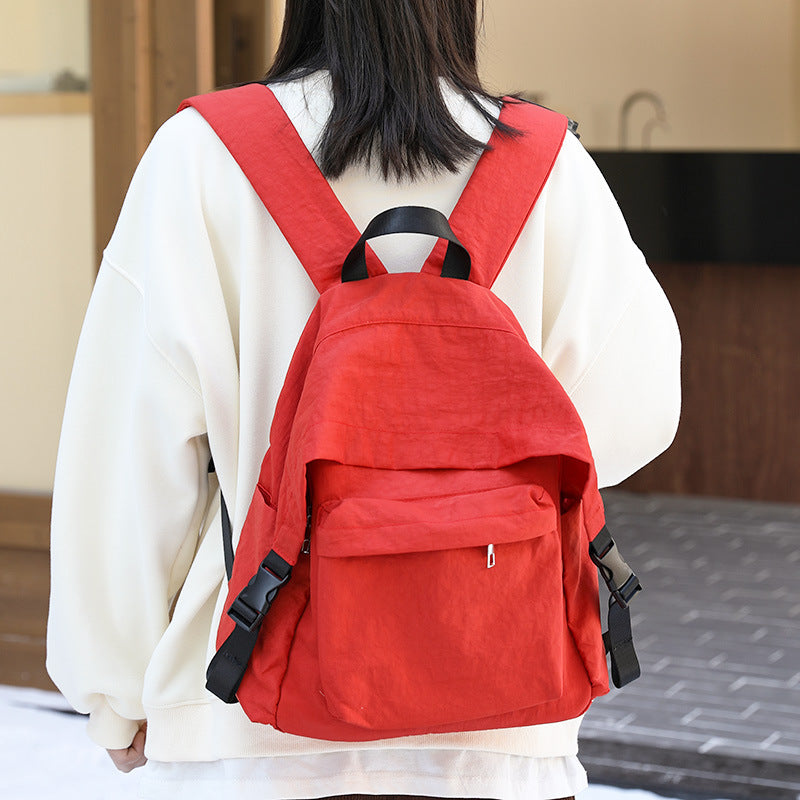 Leisure Artistic Nylon Fashion Washed Worn Retro Backpacks