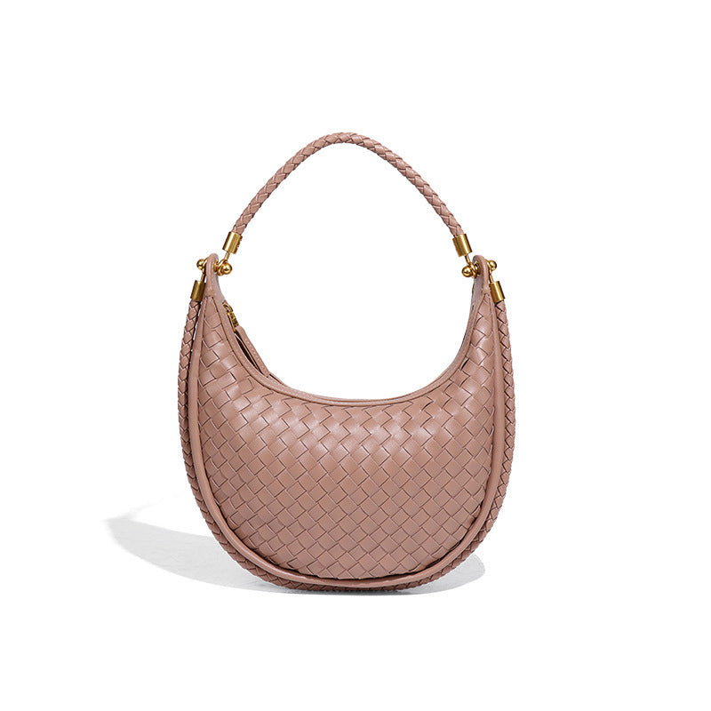 Graceful Women's Woven High-grade Moon Selenodont Underarm Bag