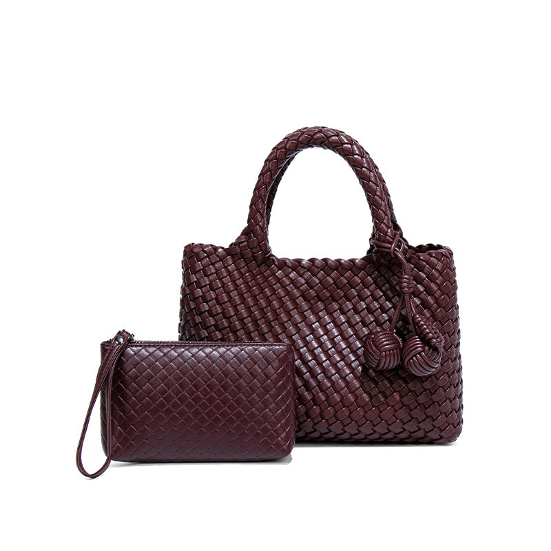 Women's Portable Vegetable Basket Personality Composite Woven Women's Handbag