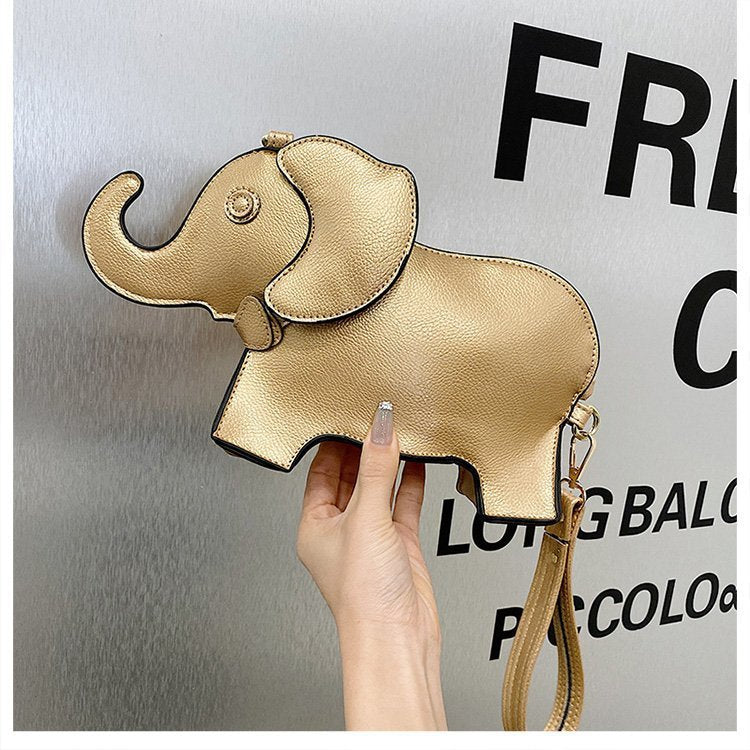 Funny Elephant Cartoon Young Shaped Mobile Women's Messenger Bag