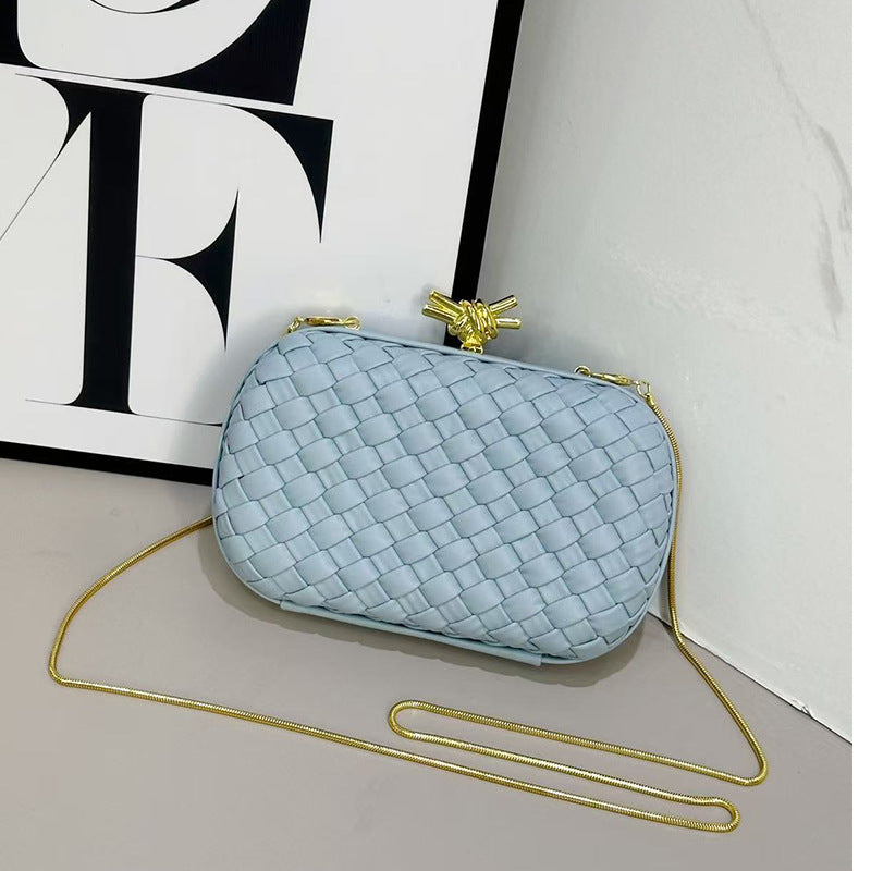 Women's Hand-woven Metal Chain Light Luxury Banquet Women's Shoulder Bag