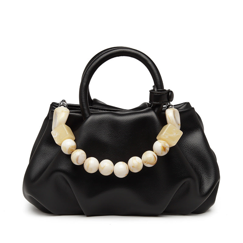Women's Niche Fashionable Pleated Cloud Portable Elegant Korean Style Women's Handbag