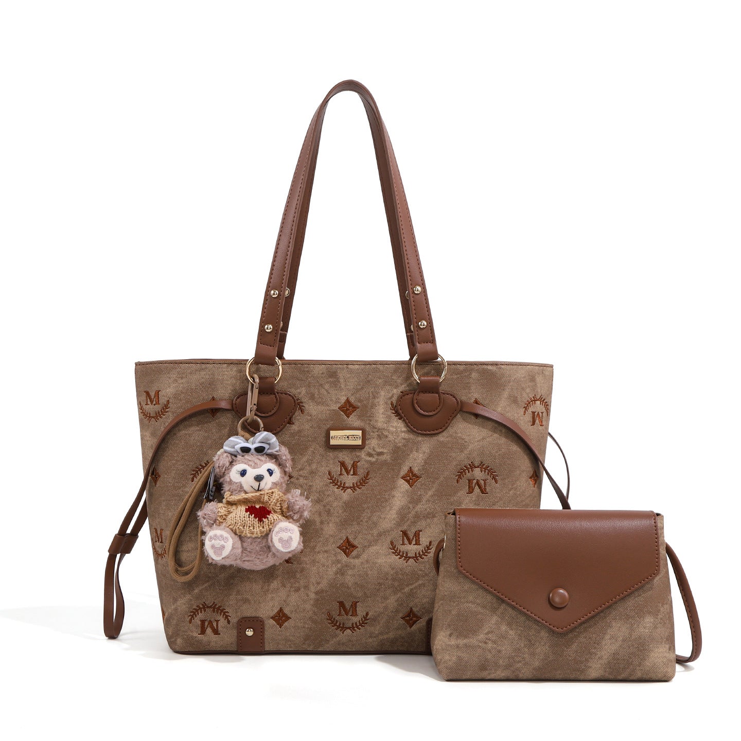Mi Embroidery Son Mother Large Capacity South Tote Bag