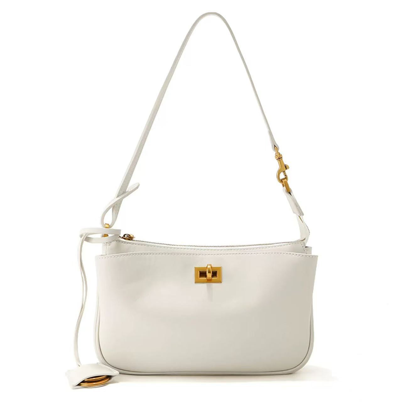 Pretty Callie Baguette High-grade Leather Motorcycle Small Square Bags