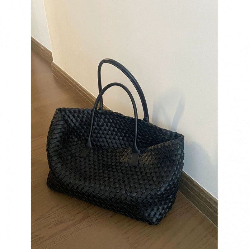 Women's Large Capacity Hand-woven Woven Simple Commute Women's Messenger Bag