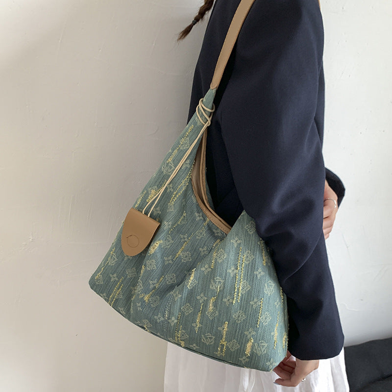Women's Large Capacity Idle Style College Advanced Texture Commuting Women's Shoulder Bag