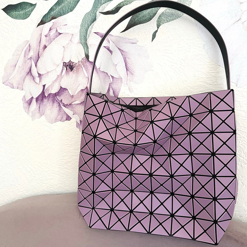 Women's Geometric Life Rhombus Moon Fashion Baguette Underarm Bag