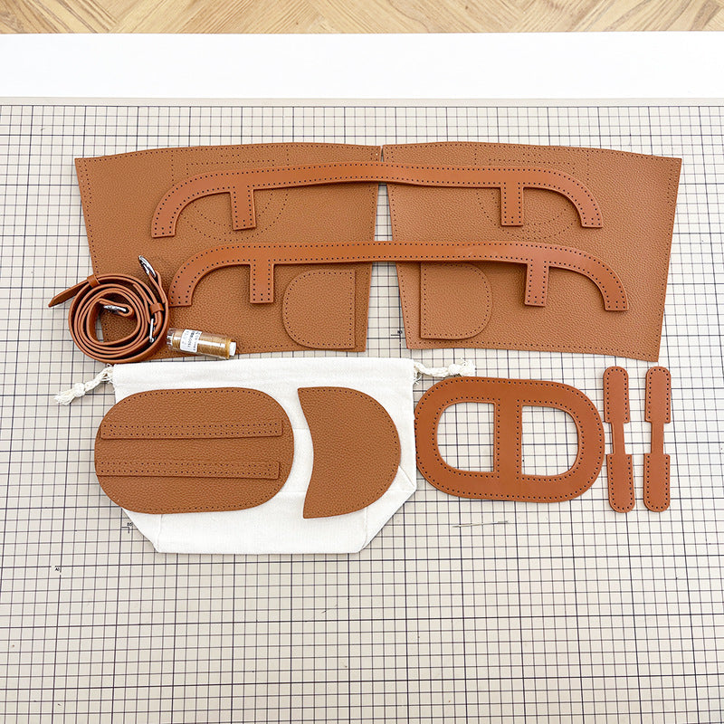 Pig Nose Hand-woven Homemade Material Relief Bucket Bag