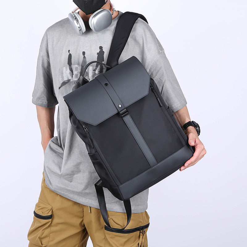 Men's Computer College Nylon Waterproof Business Trip Backpacks