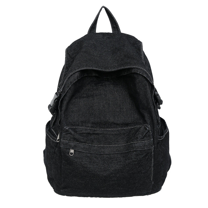 Women's Idle Style Draping Retro Denim Large Capacity Mori Bags
