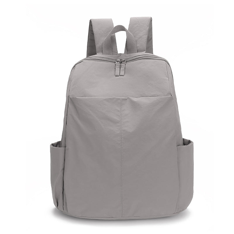 Women's & Men's Solid Color Large Capacity Spring Lightweight Leisure Backpack