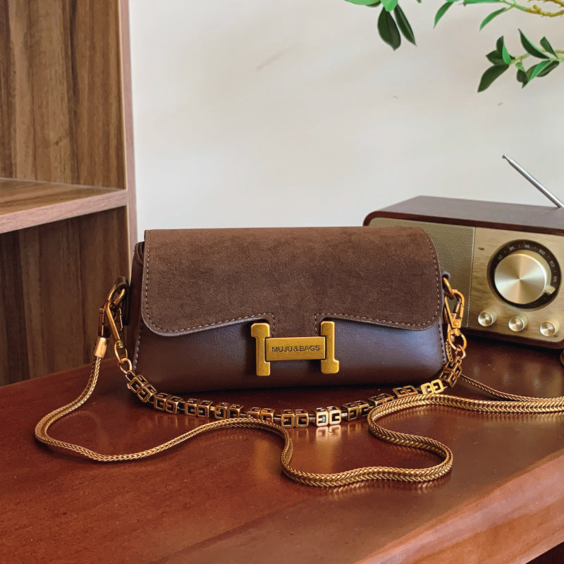 Women's Chain Underarm Versatile Vintage High Sense Bags