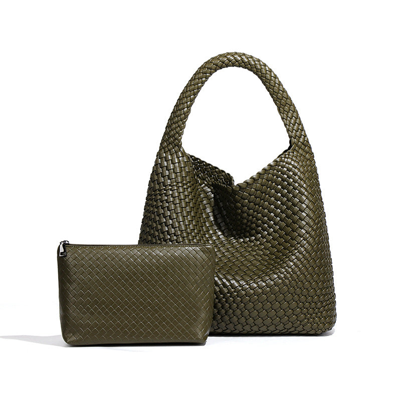 Women's Style Large Capacity Handmade Woven Trendy Vintage Women's Handbag