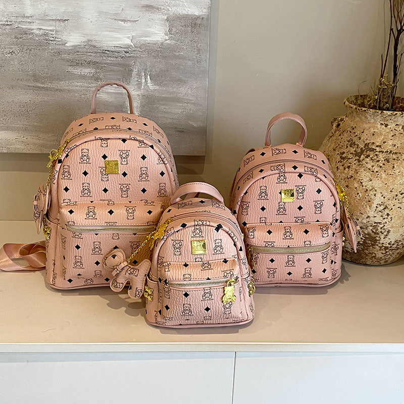 Women's & Men's Printed Niche High Sense Commute Leisure Backpack