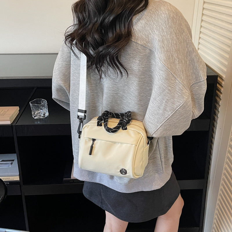 Women's Style Hand Leisure Commute Color Collision Bags