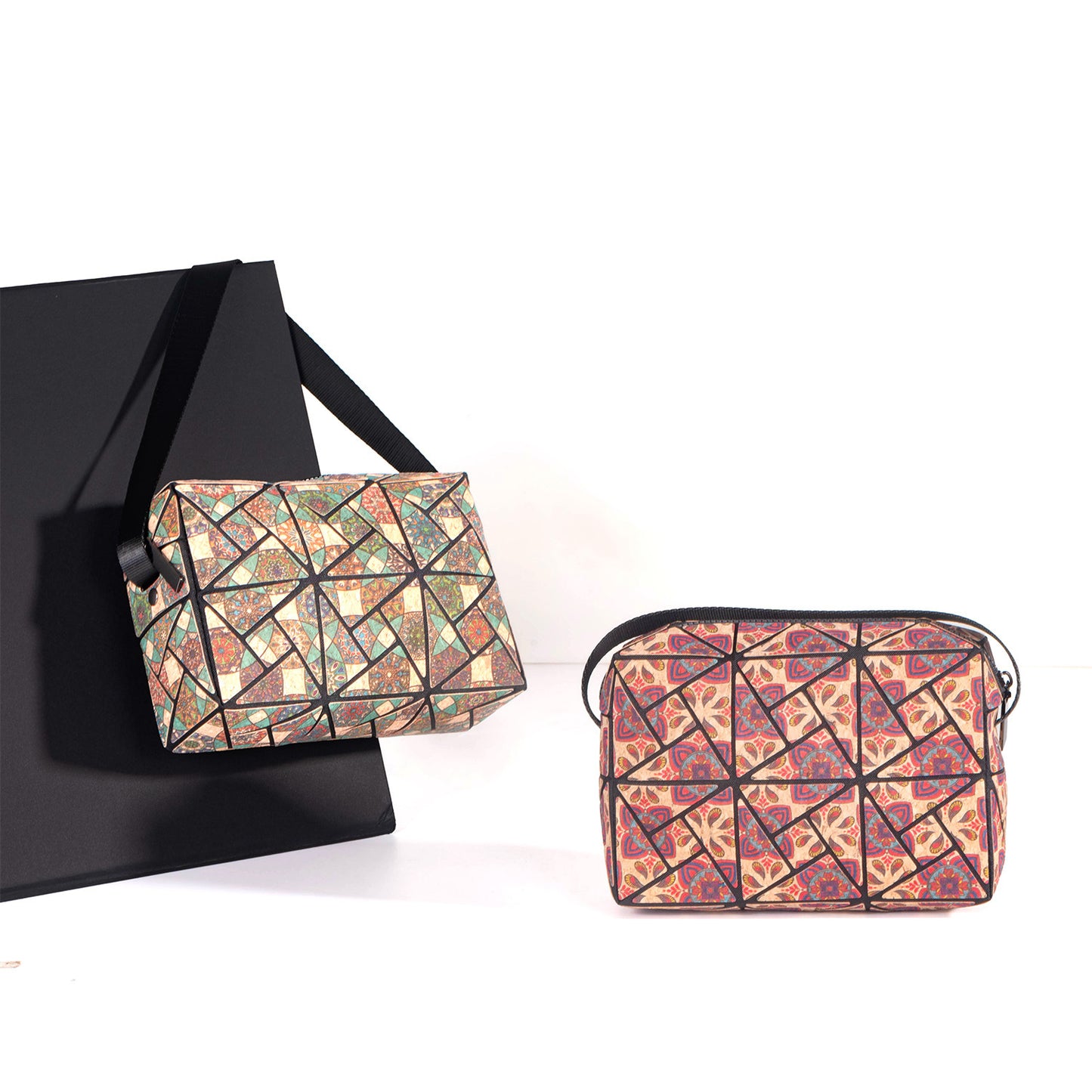 Women's Cork Bark Material Fashion Popular Artistic Personal Women's Messenger Bag