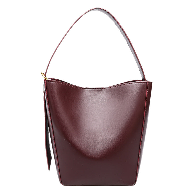Women's Large Capacity Simple Retro Popular Bucket Bag