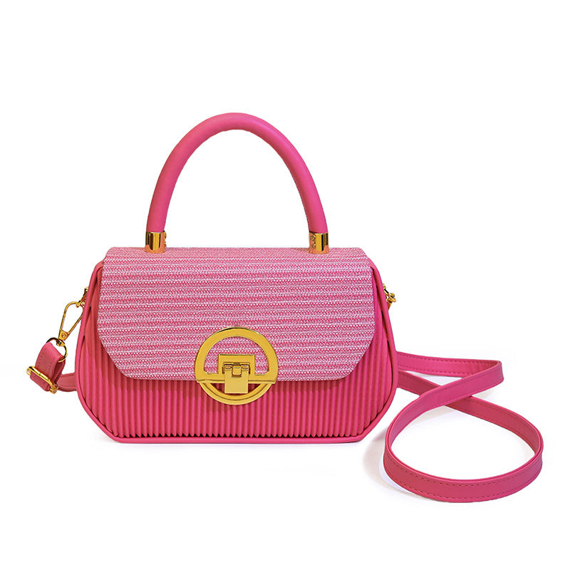 Western Style Contrast Color Underarm Niche Women's Shoulder Bag