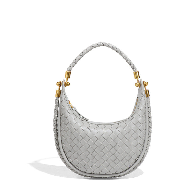 Graceful Women's Woven High-grade Moon Selenodont Underarm Bag