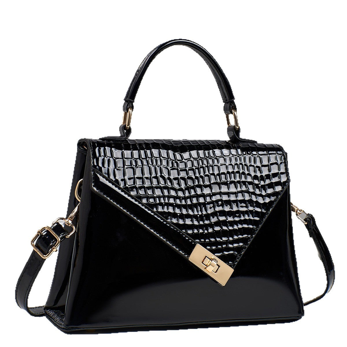 Women's Simple Retro Fashion Crocodile Pattern Small Square Bags