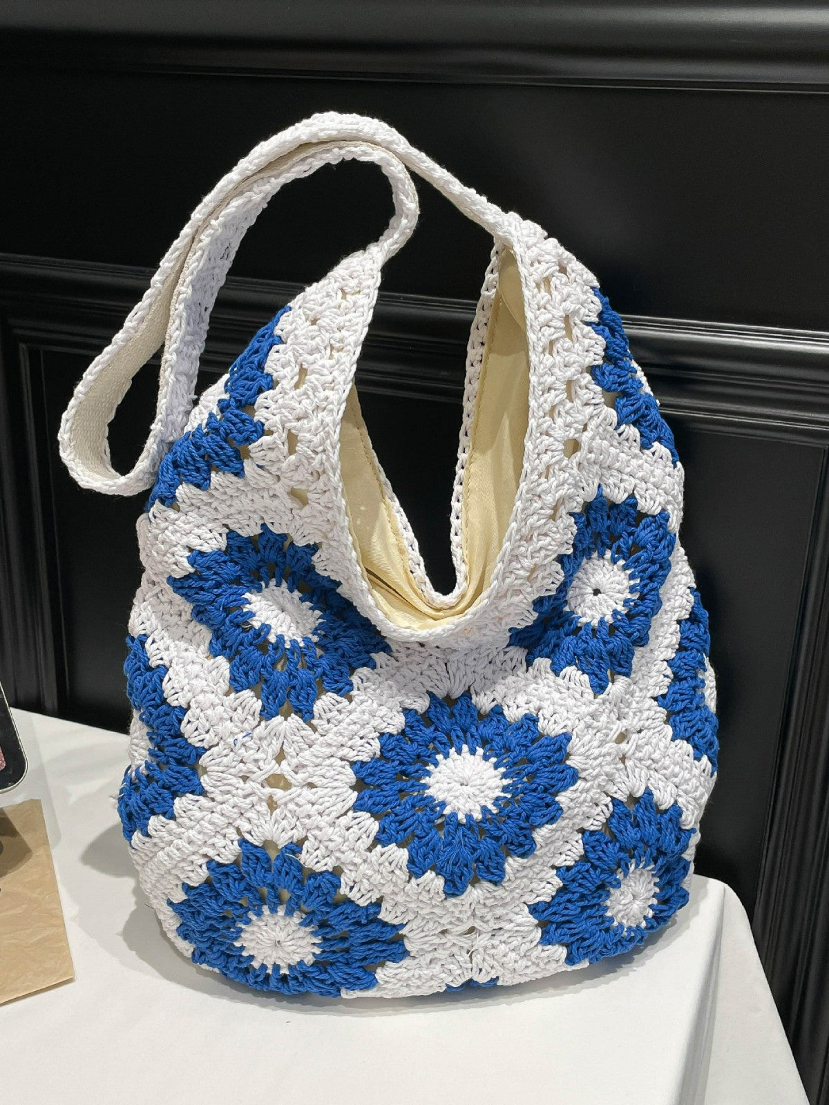 Women's Korean Niche Design Hollow Sunflower Large Capacity For Women's Shoulder Bag