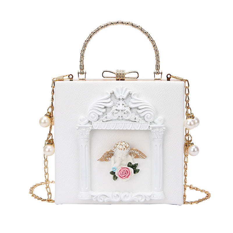 Women's Dinner Retro Diamonds Pearl Chain Fashion Women's Messenger Bag