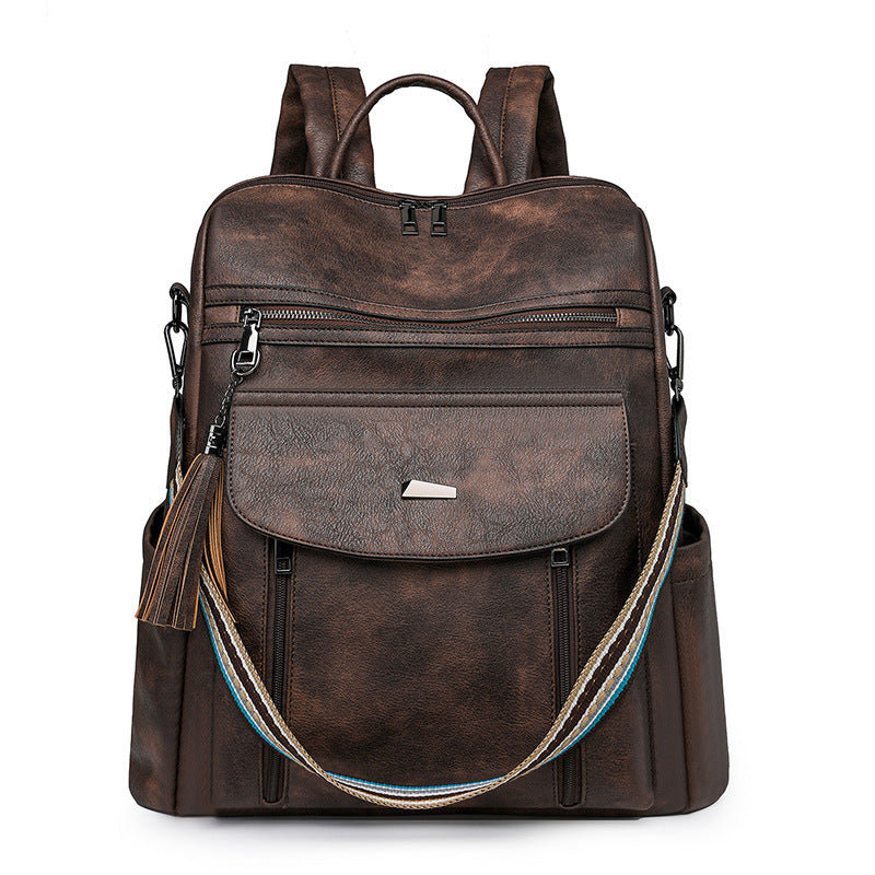 Women's Spring Fashion Retro Lady's Large Capacity Women's Backpack
