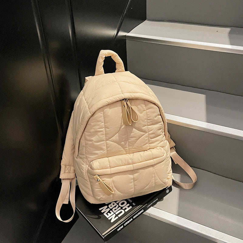 Women's Embroidery Thread Cotton Filling Commute Leisure Backpacks