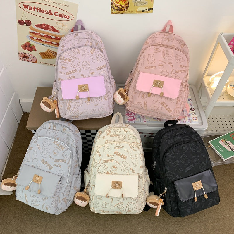 Large Capacity Early High Mori Style Fresh Leisure Backpack