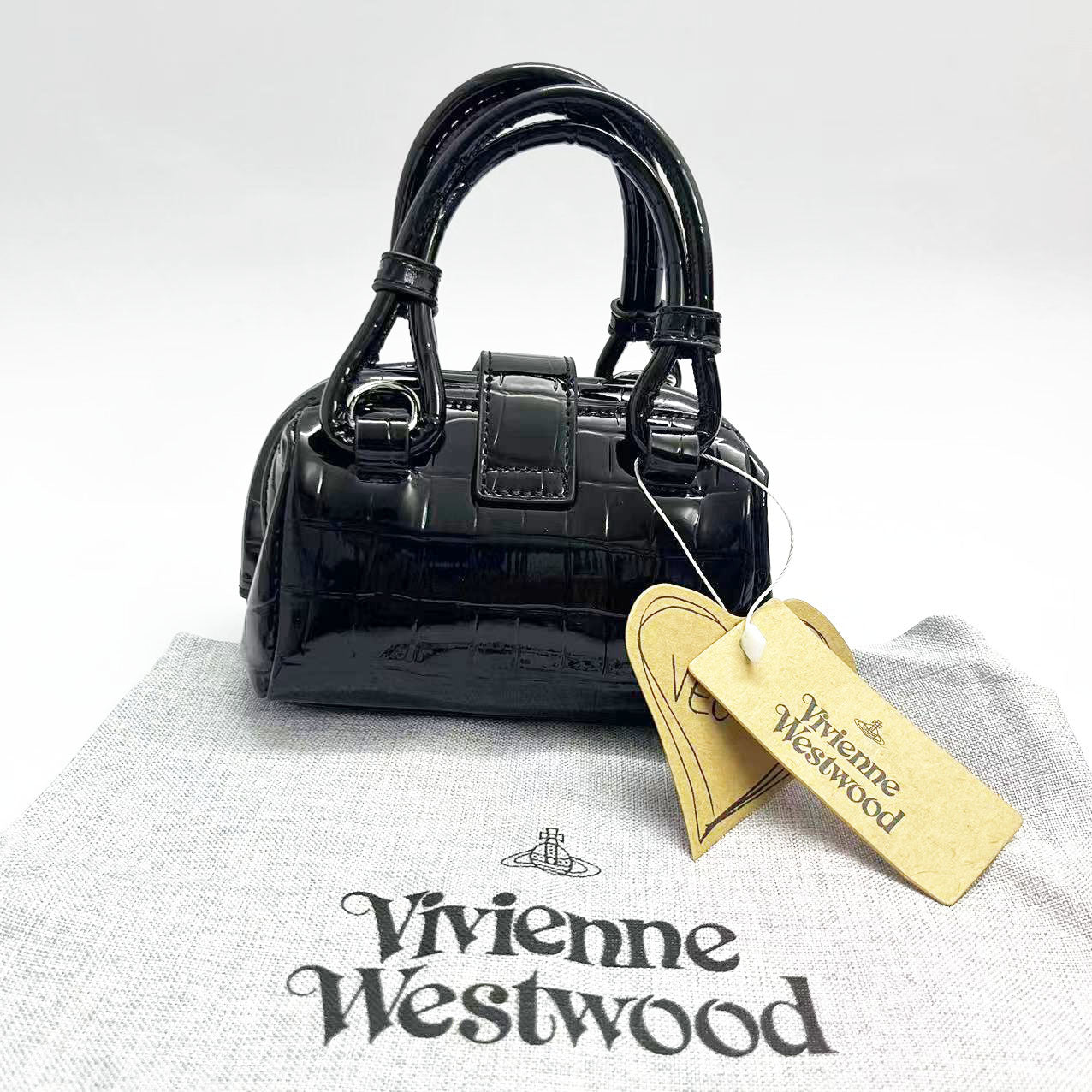 Portable Chain Mini Crocodile Pattern Patent Leather Women's Messenger Bag