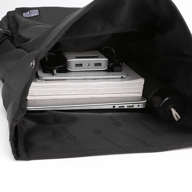 Pure Color Simple Fashion Trendy Large Capacity Lightweight Commuter Bags