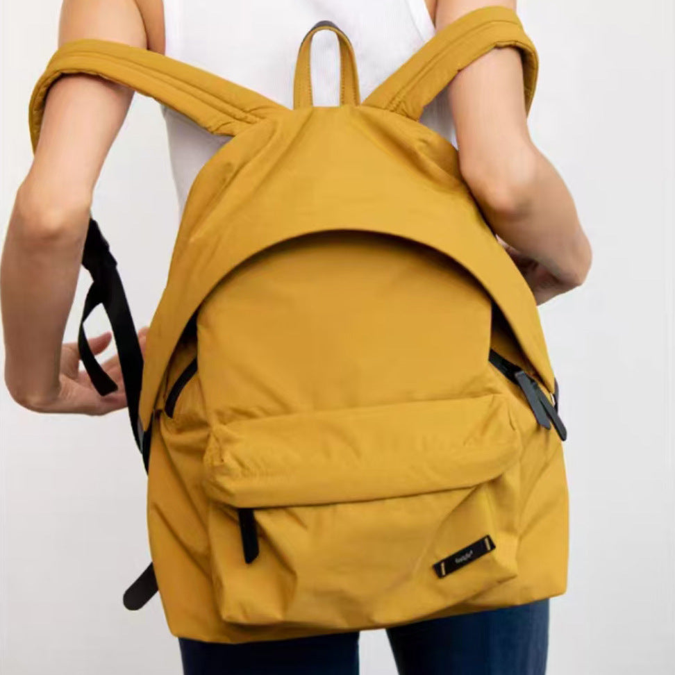 Women's & Men's Nylon Light Thin Large Capacity Design Waterproof Leisure Backpack