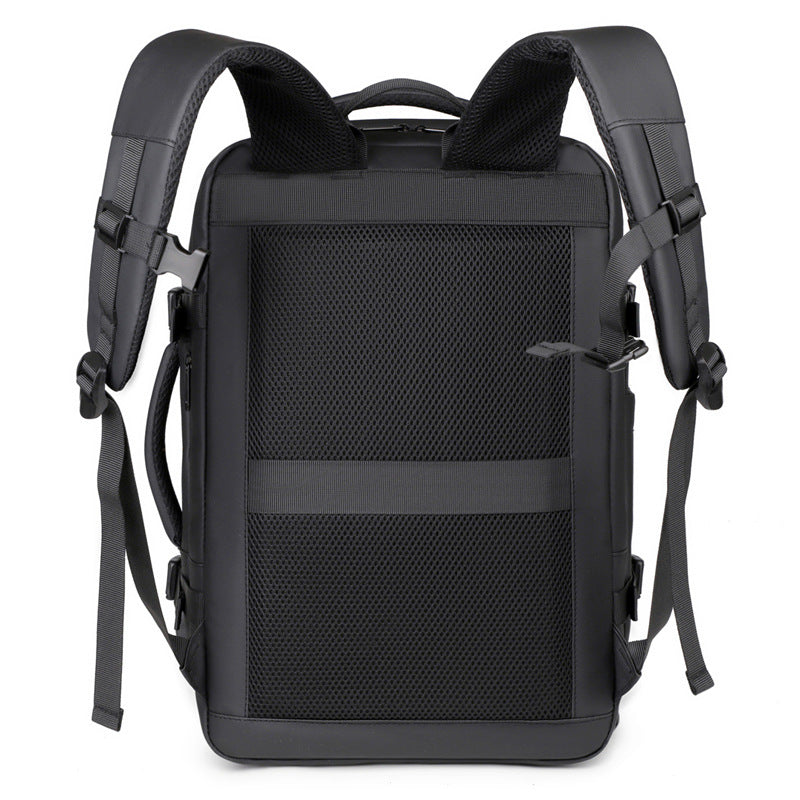 Graceful Men's High-grade Scalable Large Capacity Business Backpack