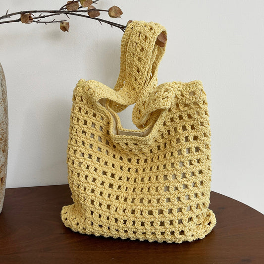 Women's Idle Style Summer Fashion Hand-woven Large Capacity Tote Bag