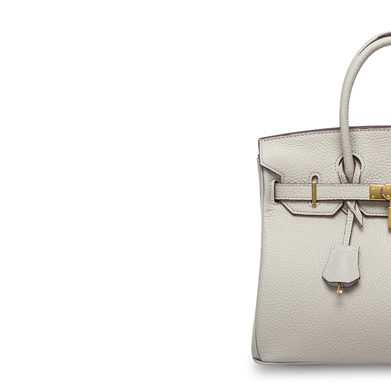 Women's First Layer Cowhide Texture Fashionable Korean Style Genuine Bags