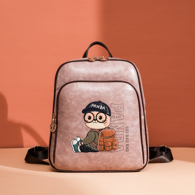 Source Cartoon Design Large Capacity Versatile Women's Backpack