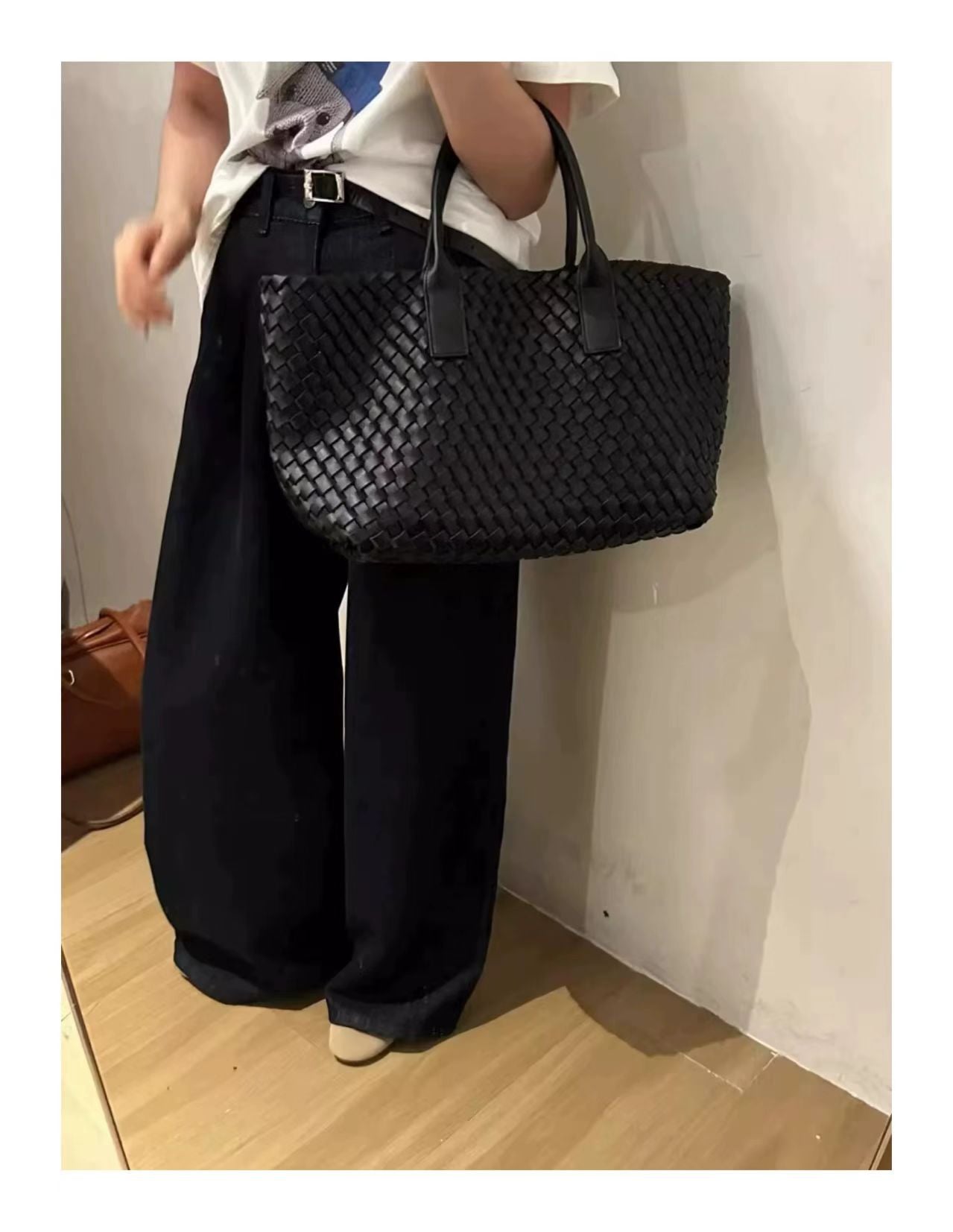 Fashion Big Summer Simple Large Capacity Woven Women's Shoulder Bag