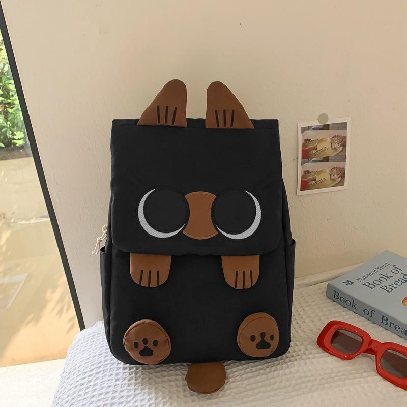 Cartoon Siamese Kitten Female Junior High Backpacks