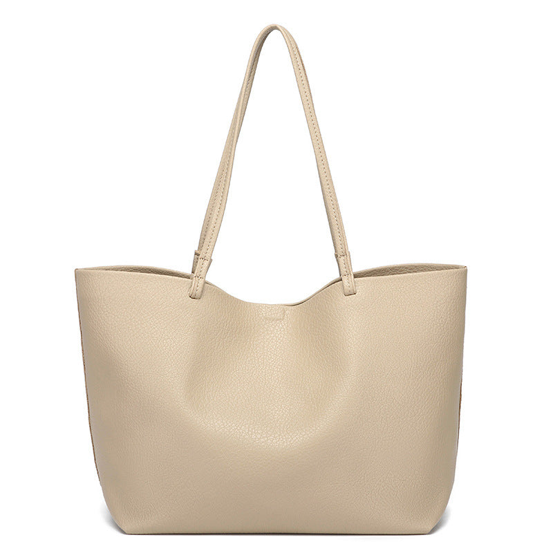 Women's Simple Soft Leather High-grade Large Capacity Women's Shoulder Bag