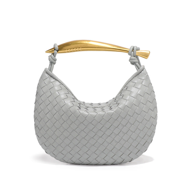 Sardine Woven Metal Underarm Portable Dumpling Women's Shoulder Bag