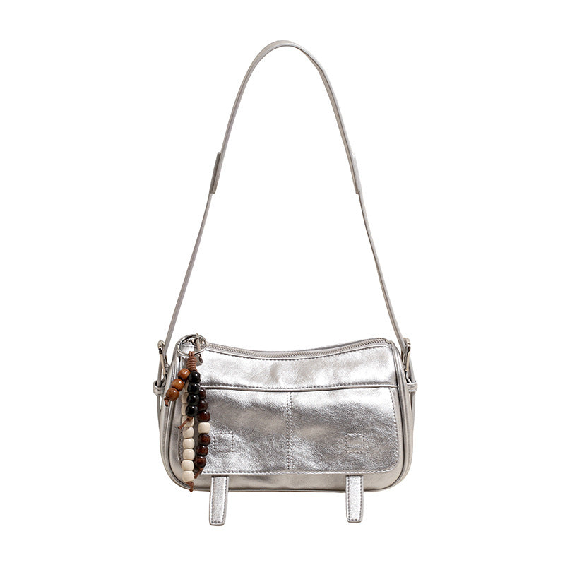Women's College Style Praise Soft Leather Versatile Women's Shoulder Bag