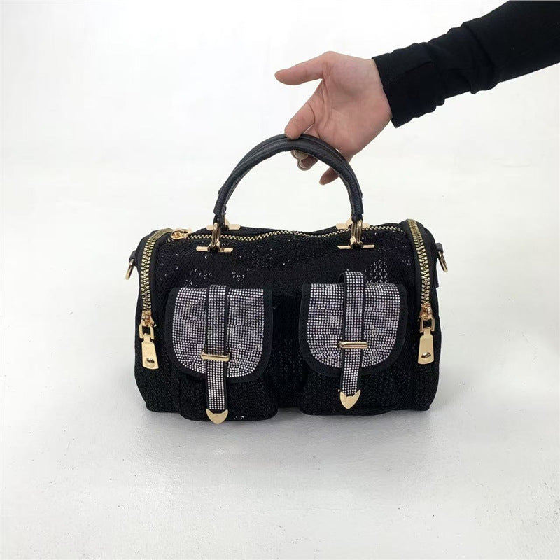 Women's Elegant Diamond Decorations Gorgeous Light Luxury Women's Shoulder Bag